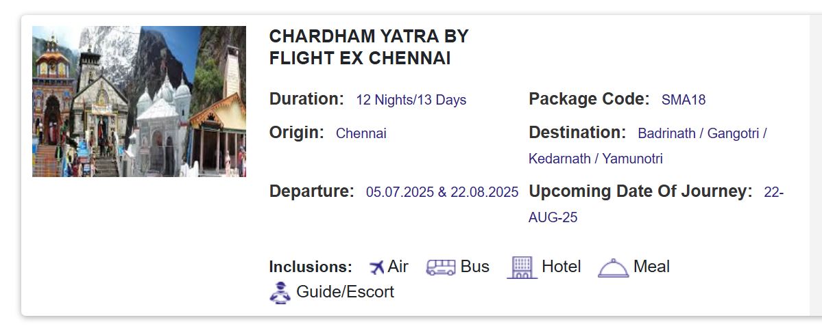 irctc char dham tour packages under 55000 budget know full facility hereेे